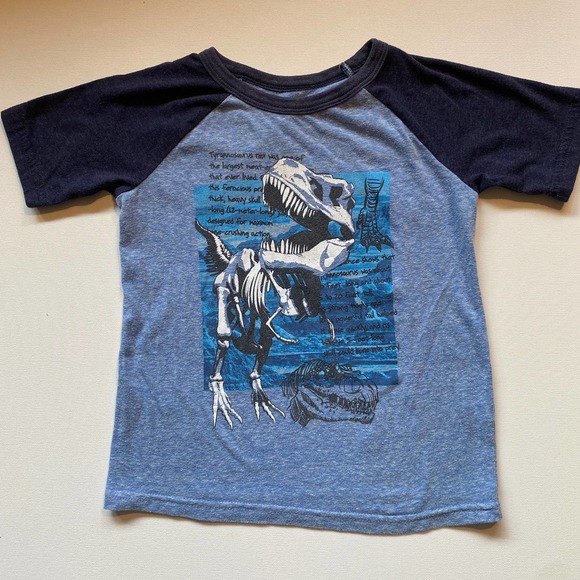 Jumping Beans Toddler Dinosaur Cotton Blend Baseball Short Sleeve Shirt (5T) - Picture 1 of 4